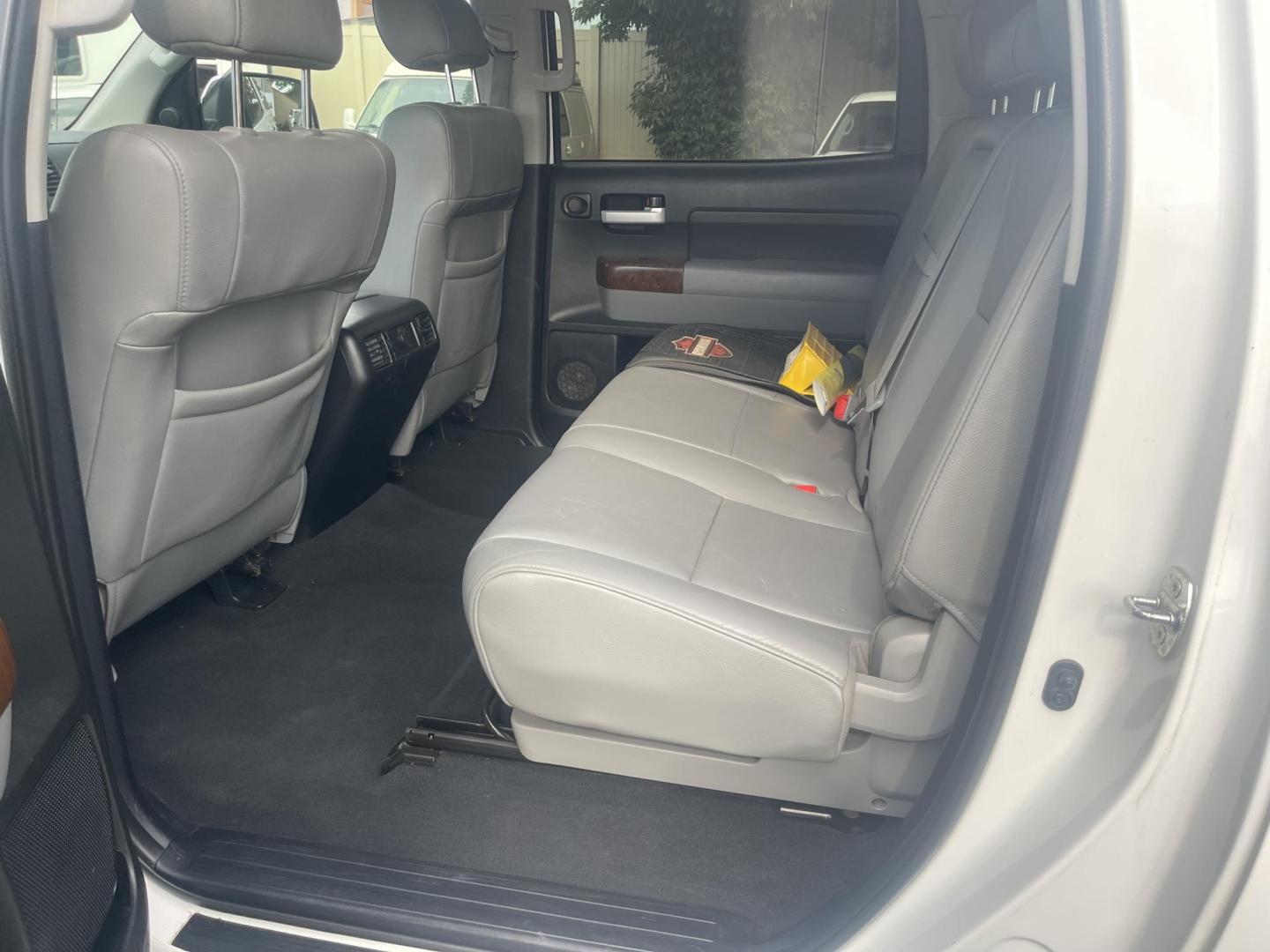 2013 Super White /Grey Toyota Tundra 4WD Truck Limited (5TFHW5F18DX) with an V8, 5.7L; FFV engine, AT transmission, located at 813 E Fairview Ave, Meridian , ID, 83642, (208) 336-8230, 43.618851, -116.384010 - New tires, NAV, Custom Wheels, Leather, Limited Package, Crew Maxx not a double cab, and Sunroof. Save yourself thousands of dollars because of the mileage. Very nice condition well cared for. - Photo#9