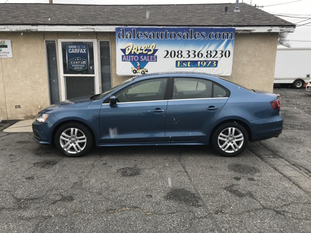 2017 Blue /Grey Volkswagen Jetta 1.4T S (3VW2B7AJ4HM) with an 1.4L L4 DOHC 20V engine, 6A transmission, located at 813 E Fairview Ave, Meridian , ID, 83642, (208) 336-8230, 43.618851, -116.384010 - Come check out a very nice Jetta. These get excellent MPG and drive very well. This one is only a couple of years old with decent miles come see for yourself how much you will enjoy this one as your new vehicle. - Photo #0