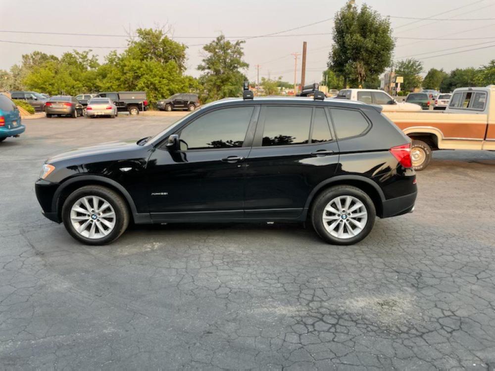 2013 Black /Black BMW X3 xDrive28i (5UXWX9C59D0) with an 3.0L L6 DOHC 24V engine, 8-Speed Automatic transmission, located at 813 E Fairview Ave, Meridian , ID, 83642, (208) 336-8230, 43.618851, -116.384010 - If you want a super cool SUV, this is your chance for a really nice SUV with great miles. - Photo #0
