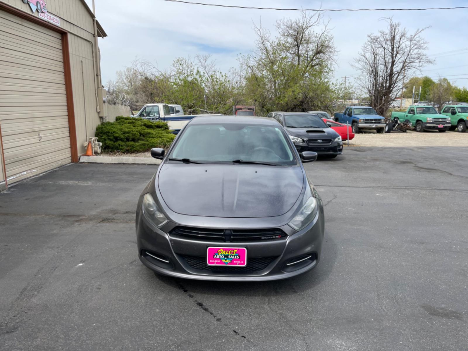 2016 Silver /Black Dodge Dart SXT (1C3CDFBA9GD) with an 2.0L L4 DOHC 16V TURBO engine, AT transmission, located at 813 E Fairview Ave, Meridian , ID, 83642, (208) 336-8230, 43.618851, -116.384010 - Photo #3