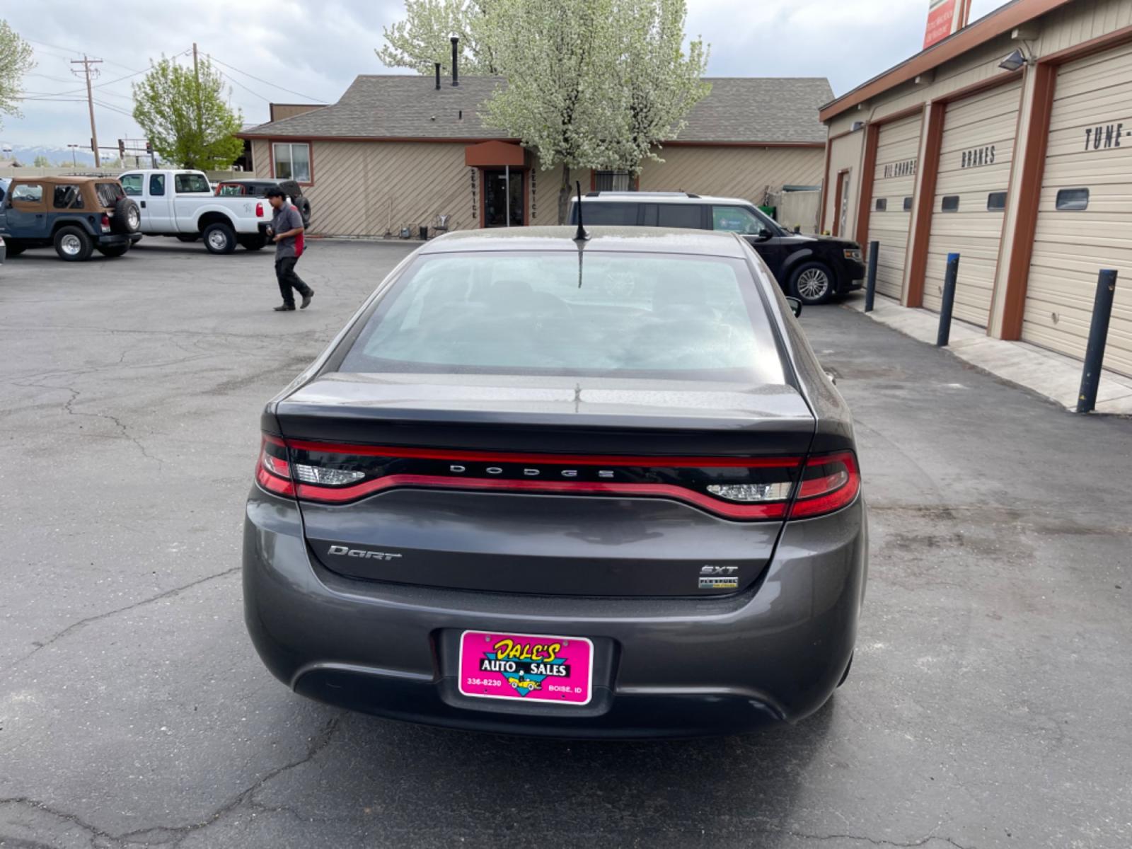 2016 Silver /Black Dodge Dart SXT (1C3CDFBA9GD) with an 2.0L L4 DOHC 16V TURBO engine, AT transmission, located at 813 E Fairview Ave, Meridian , ID, 83642, (208) 336-8230, 43.618851, -116.384010 - Photo #5