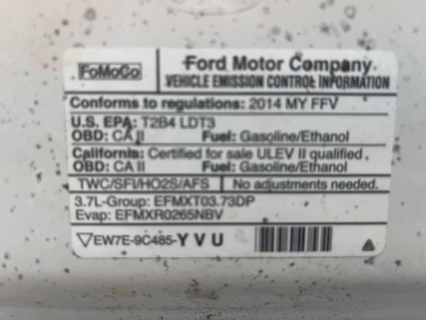 2014 Ford F-150 XL (1FTMF1EM3EK) with an 3.7L V6 DOHC 24V engine, 6-Speed Automatic transmission, located at 813 E Fairview Ave, Meridian , ID, 83642, (208) 336-8230, 43.618851, -116.384010 - Photo#13