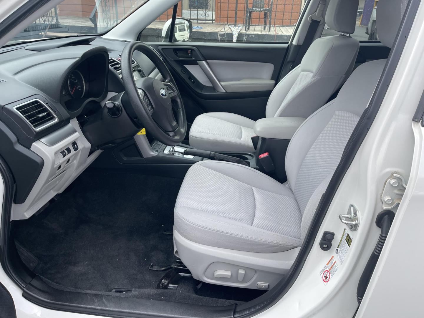 2016 White /Grey Subaru Forester 2.5i Premium (JF2SJADC1GH) with an 2.5L H4 SOHC 16V engine, CVT transmission, located at 813 E Fairview Ave, Meridian , ID, 83642, (208) 336-8230, 43.618851, -116.384010 - Photo#6