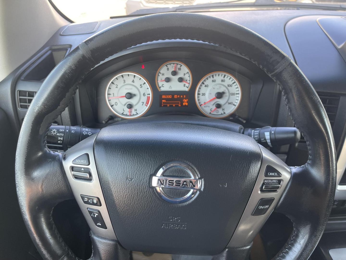 2013 Grey /Black Nissan Titan PRO-4X Crew Cab 4WD SWB (1N6AA0EC9DN) with an 5.6L V8 DOHC 32V engine, 5-Speed Automatic transmission, located at 813 E Fairview Ave, Meridian , ID, 83642, (208) 336-8230, 43.618851, -116.384010 - Photo#12