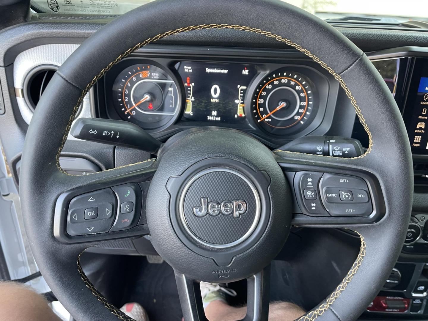 2024 White /Black Jeep Wrangler Willy's (1C4PJXAG0RW) with an 3.6L V6 DOHC 24V engine, 6M transmission, located at 813 E Fairview Ave, Meridian , ID, 83642, (208) 336-8230, 43.618851, -116.384010 - A very nice almost new Wrangler with lots of custom additions. Set of 5 matching Black Rhino wheels and Open Range AT tires that look spectacular. Rubicon Hood and Paint to match fender flares. K&N Cold Air Intake, and $3,000 Magnaflow Dual cat back exhaust. If you want a super cool Wrangler thi - Photo#14