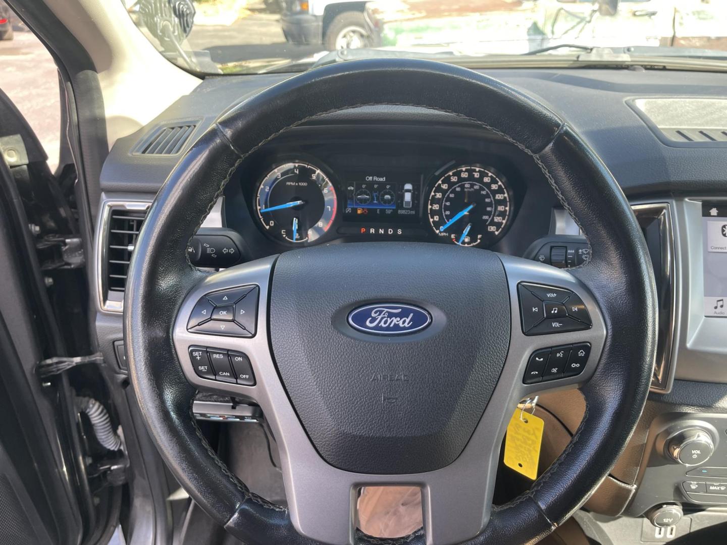 2019 Grey /Black Ford Ranger XLT, FX4 (1FTER1FH7KL) with an 2.3L L4 DOHC 16V engine, 10A transmission, located at 813 E Fairview Ave, Meridian , ID, 83642, (208) 336-8230, 43.618851, -116.384010 - A very nice high optioned Ford Ranger. Runs and drives very well. This Ranger has the FX4 package, flat tow option, added LED lights, aftermarket suspension, aftermarket wheels, excellent tires and a soft top canopy. Come take a look and get yourself a very nice Ranger for not a big price. - Photo#13