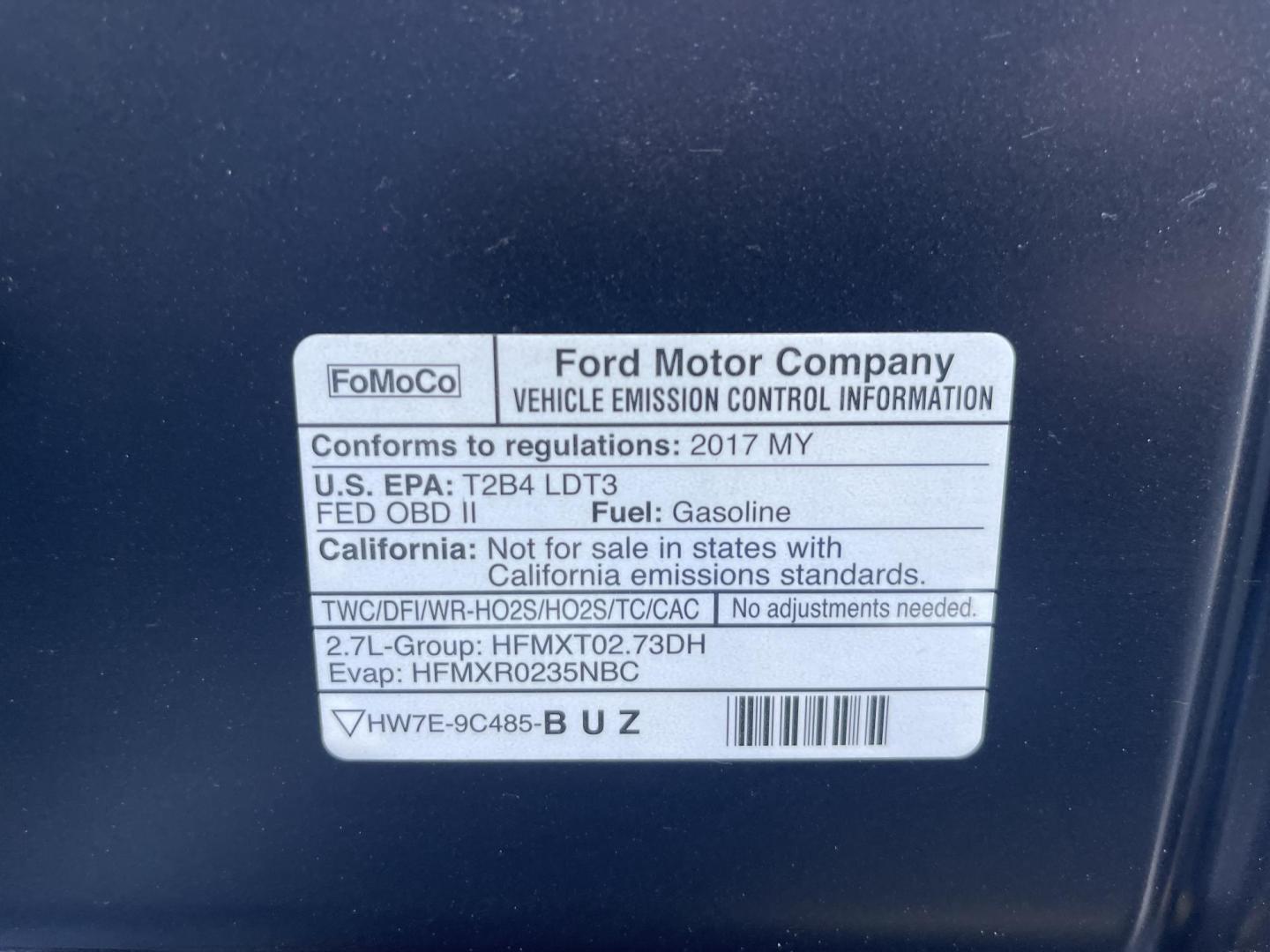 2017 Blue /Grey Ford F-150 XLT SuperCab 6.5-ft. 4WD (1FTEX1EP3HF) with an 2.7L V6 DOHC 24V engine, 6A transmission, located at 813 E Fairview Ave, Meridian , ID, 83642, (208) 336-8230, 43.618851, -116.384010 - Photo#18