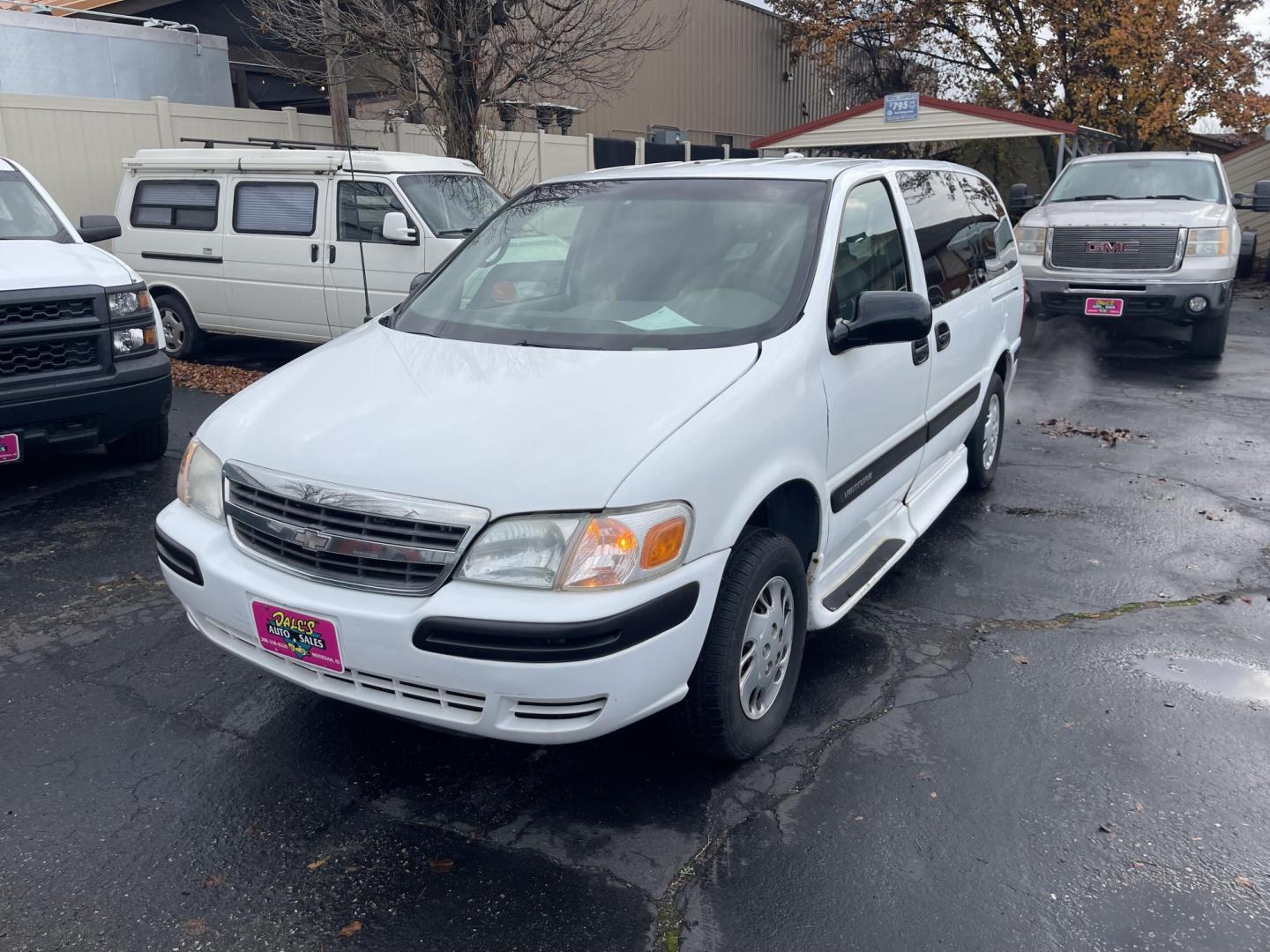 2002 White /Grey Chevrolet Venture Extended Wheelbase LS Wheel Chair Van (1GNDX03E82D) with an 3.4L V6 OHV 12V engine, 4-Speed Automatic Overdrive transmission, located at 813 E Fairview Ave, Meridian , ID, 83642, (208) 336-8230, 43.618851, -116.384010 - This van is a handicap wheelchair van. It has an Eldorado conversion. The van runs and drives good is clean and ready to go. If you are in need of an inexpensive wheelchair van this is a great option. - Photo#1