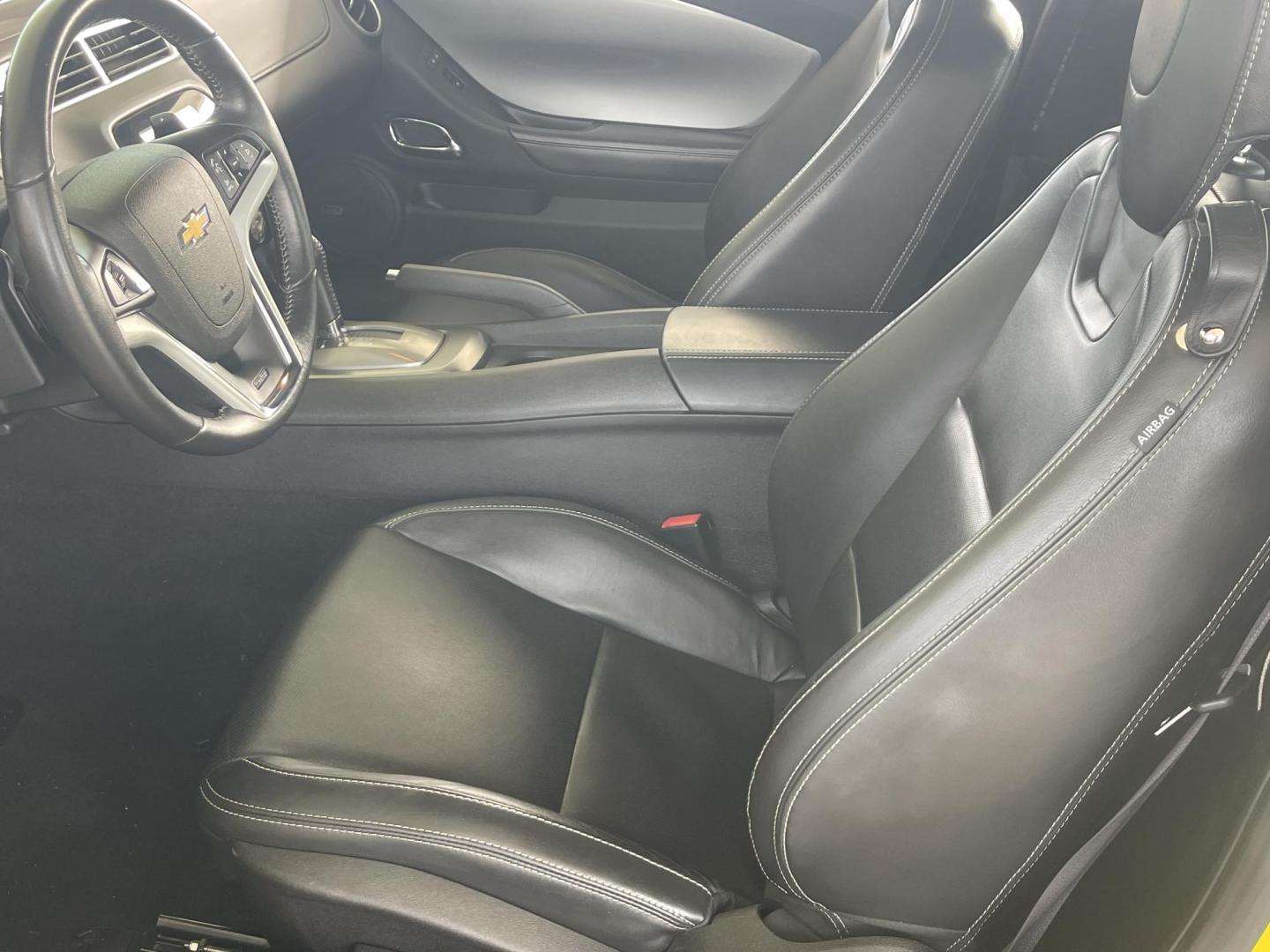 2012 Yellow /Black Chevrolet Camaro Convertible 2SS (2G1FK3DJ2C9) with an 6.2L V8 OHV 16V engine, 6-Speed Automatic transmission, located at 813 E Fairview Ave, Meridian , ID, 83642, (208) 336-8230, 43.618851, -116.384010 - A one owner Boise car. 2012 Camaro Convertible SS. Yellow with black SS stripe and black leather with all the factory options. Heads up display, Boston Premium Audio, Leather, SS consul gages, Magnuson Supercharger, long tube headers, it has catalytic converters and Brand new Michellin tires. A su - Photo#17