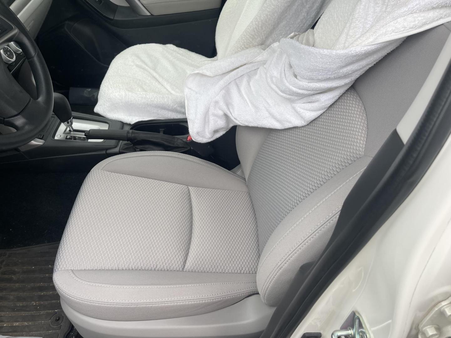 2016 White / Grey Subaru Forester 2.5i Premium PZEV CVT (JF2SJADC0GH) with an 2.5L H4 SOHC 16V engine, CVT transmission, located at 813 E Fairview Ave, Meridian , ID, 83642, (208) 336-8230, 43.618851, -116.384010 - One owner, bought in Boise, Premium with eyesight and NAV, sunroof and brand new tires, only 17k Miles. This car had towels on the seats from the day they bought it, look at the pics!!! Crazy crazy clean like brand new. Come and take a look. - Photo#4