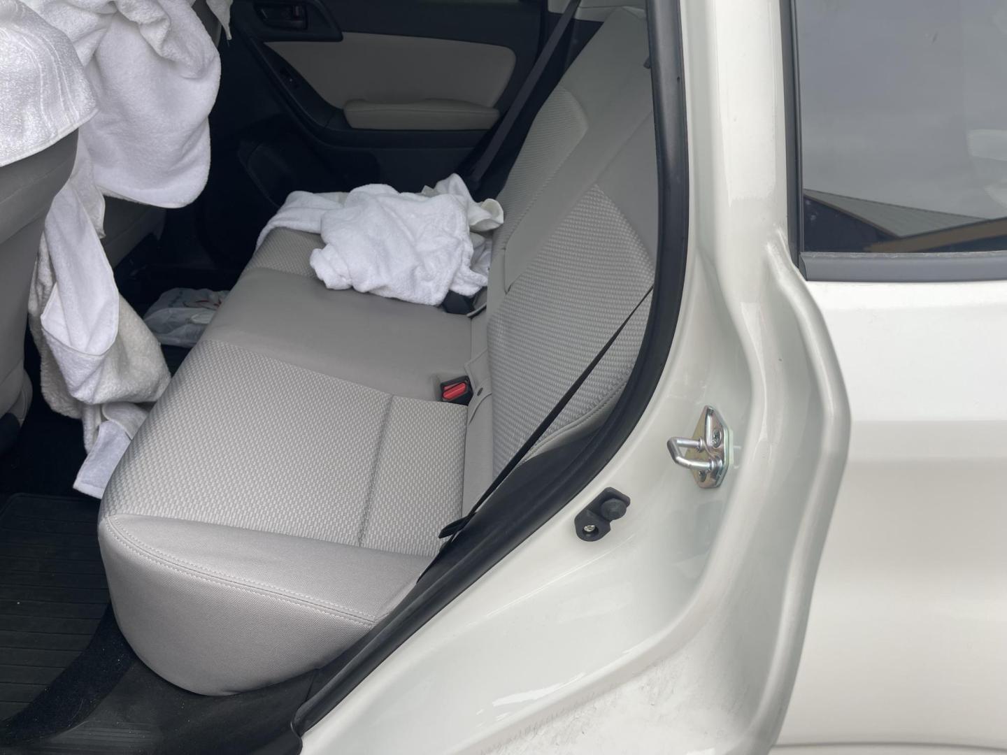 2016 White / Grey Subaru Forester 2.5i Premium PZEV CVT (JF2SJADC0GH) with an 2.5L H4 SOHC 16V engine, CVT transmission, located at 813 E Fairview Ave, Meridian , ID, 83642, (208) 336-8230, 43.618851, -116.384010 - One owner, bought in Boise, Premium with eyesight and NAV, sunroof and brand new tires, only 17k Miles. This car had towels on the seats from the day they bought it, look at the pics!!! Crazy crazy clean like brand new. Come and take a look. - Photo#9