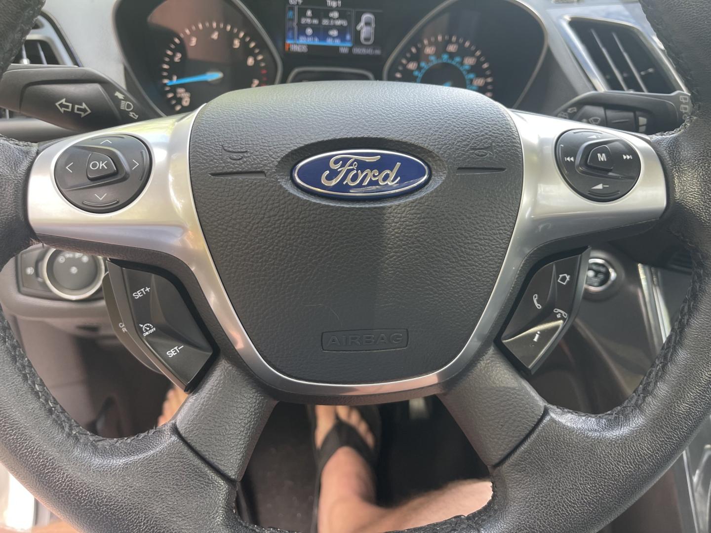 2014 White /Black Ford Escape Titanium 4WD (1FMCU9J95EU) with an 2.0L L4 DOHC 16V engine, 6-Speed Automatic transmission, located at 813 E Fairview Ave, Meridian , ID, 83642, (208) 336-8230, 43.618851, -116.384010 - 2014 Ford Escape Titanium AWD, one owner, very nice and clean, loaded with the big sunroof.- Photo#14