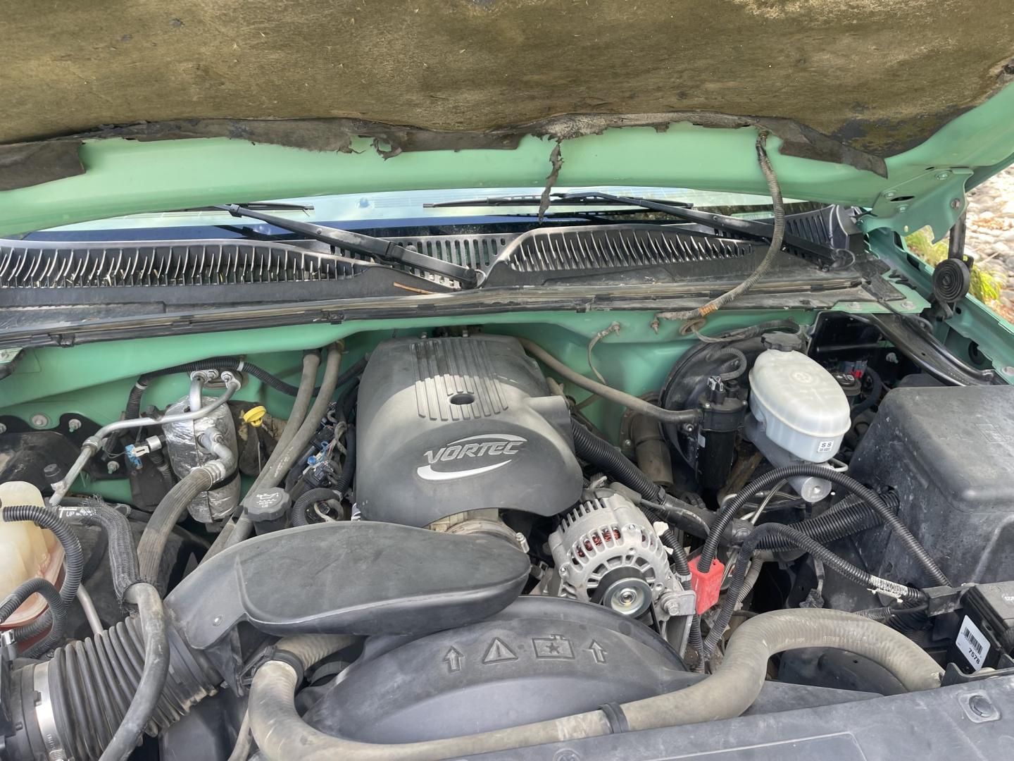 2003 Forest Service Green /Tan Chevrolet Silverado 1500 Long Bed 4WD (1GCEK14V13Z) with an 4.8L V8 OHV 16V engine, 5-Speed Manual Overdrive transmission, located at 813 E Fairview Ave, Meridian , ID, 83642, (208) 336-8230, 43.618851, -116.384010 - 2003 Chevrolet Regular Cab short box 4x4, V8, 5spd, one owner with only 83k miles. If you want a Chevrolet Cat Eye 4x4 this is one for you. Super hard to find super low miles.- Photo#12