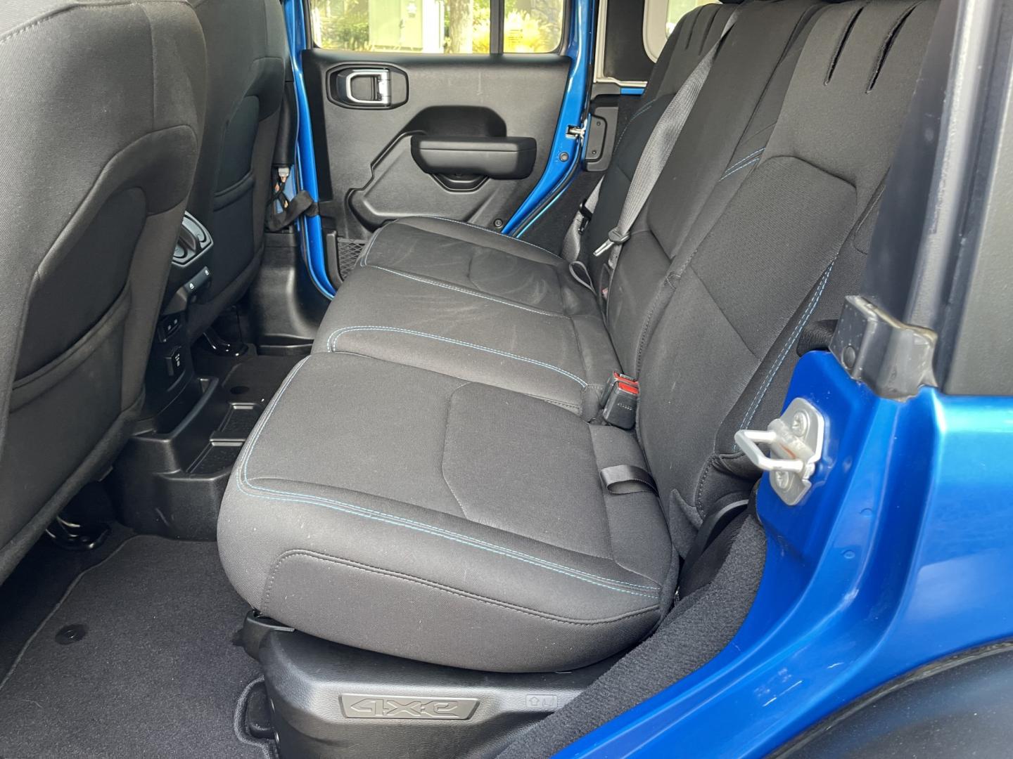 2023 Blue /Black Jeep Wrangler Unlimited Rubicon 4XE (1C4JJXR60PW) with an 2.0L L4 DOHC 16V HYBRID engine, 8A transmission, located at 813 E Fairview Ave, Meridian , ID, 83642, (208) 336-8230, 43.618851, -116.384010 - 2023 Jeep Wrangler Rubicon 4XE super cool plug in hybrid, with factory lifetime warranty on the Battery. So have fun with the Wrangler and get great MPG as well.- Photo#6