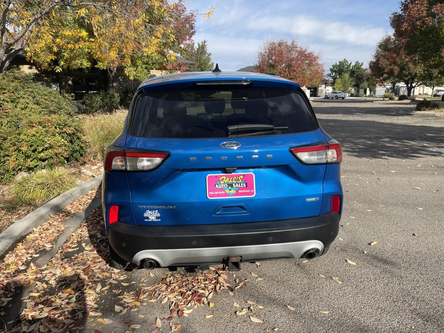 2020 Blue /Tan Ford Escape Titanium 4WD (1FMCU9J90LU) with an 2.0L L4 DOHC 16V engine, 6A transmission, located at 813 E Fairview Ave, Meridian , ID, 83642, (208) 336-8230, 43.618851, -116.384010 - 2020 Ford Escape AWD Titanium, runs and drives excelelnt. If you need a cheap AWD SUV come take a look at this one. This vehicle is very nice and clean, and ready to go.- Photo#4